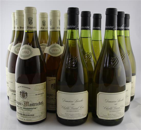 Chassagne Montrachet La Boudriotte Gagnard-Delagrange (6) and Domaine Laroche Chablis Grand Cru Les Bouguerts (6)